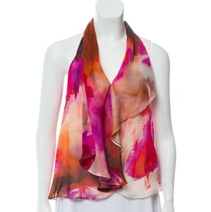 Haute Hippie Pink Multicolor Halter Top